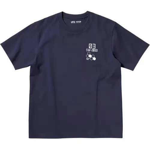 UNIQLO x GUAISHOU8HAO,LIANMINGKUAN T Shirt Unisex Navy Blue