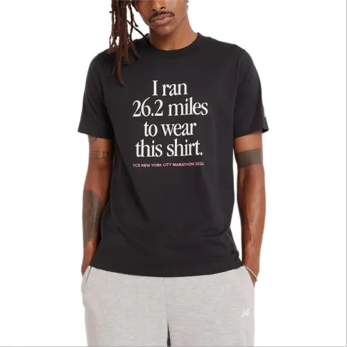 New Balance NYC MarathonGraphic T Shirt Men's Black