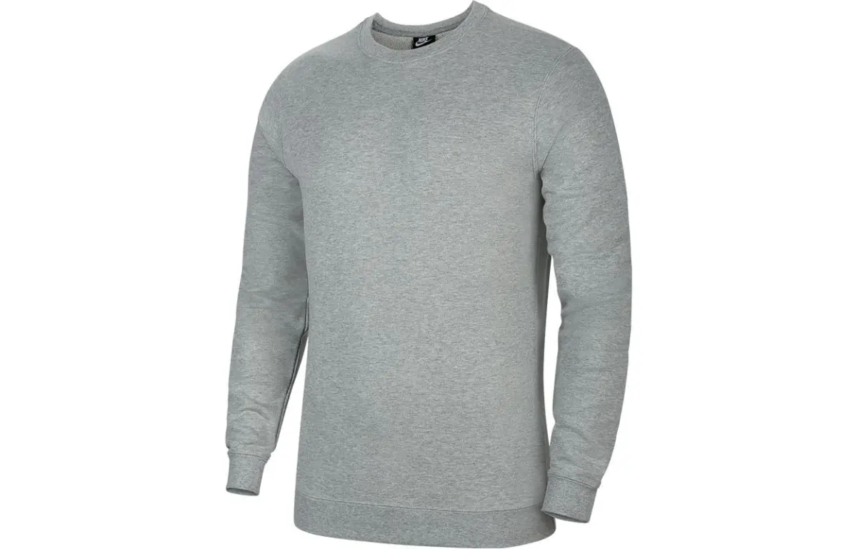 Nike Sweatshirts Men's Gray Crew Neck Moderate Regular