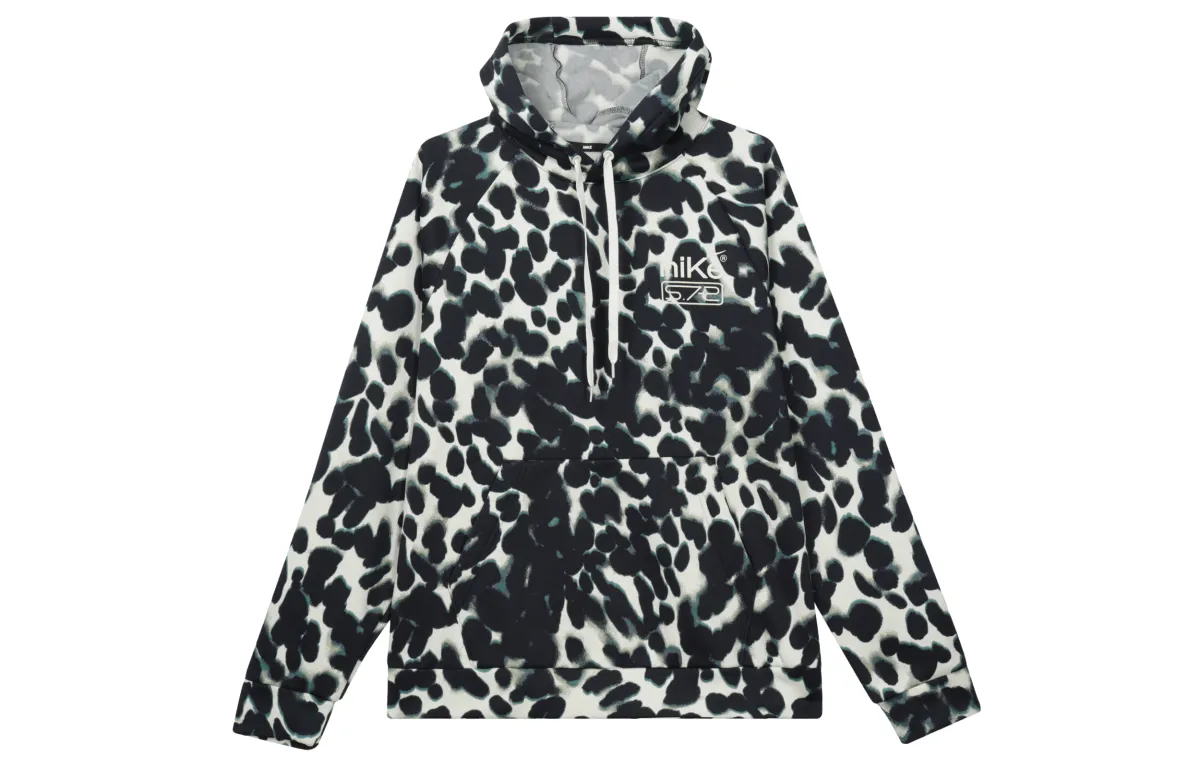 Nike Therma FIT Studio '72 All Over Print Hooded Casual Fleece Lined Sweatshirt Men's Multicolor