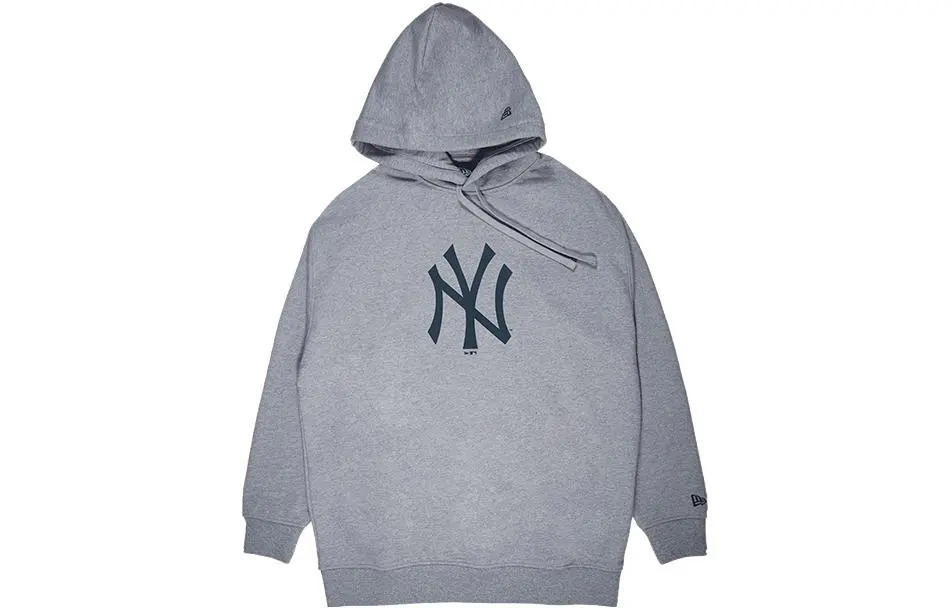 New Era Sweatshirts Unisex Gray Hooded Moderate Regular
