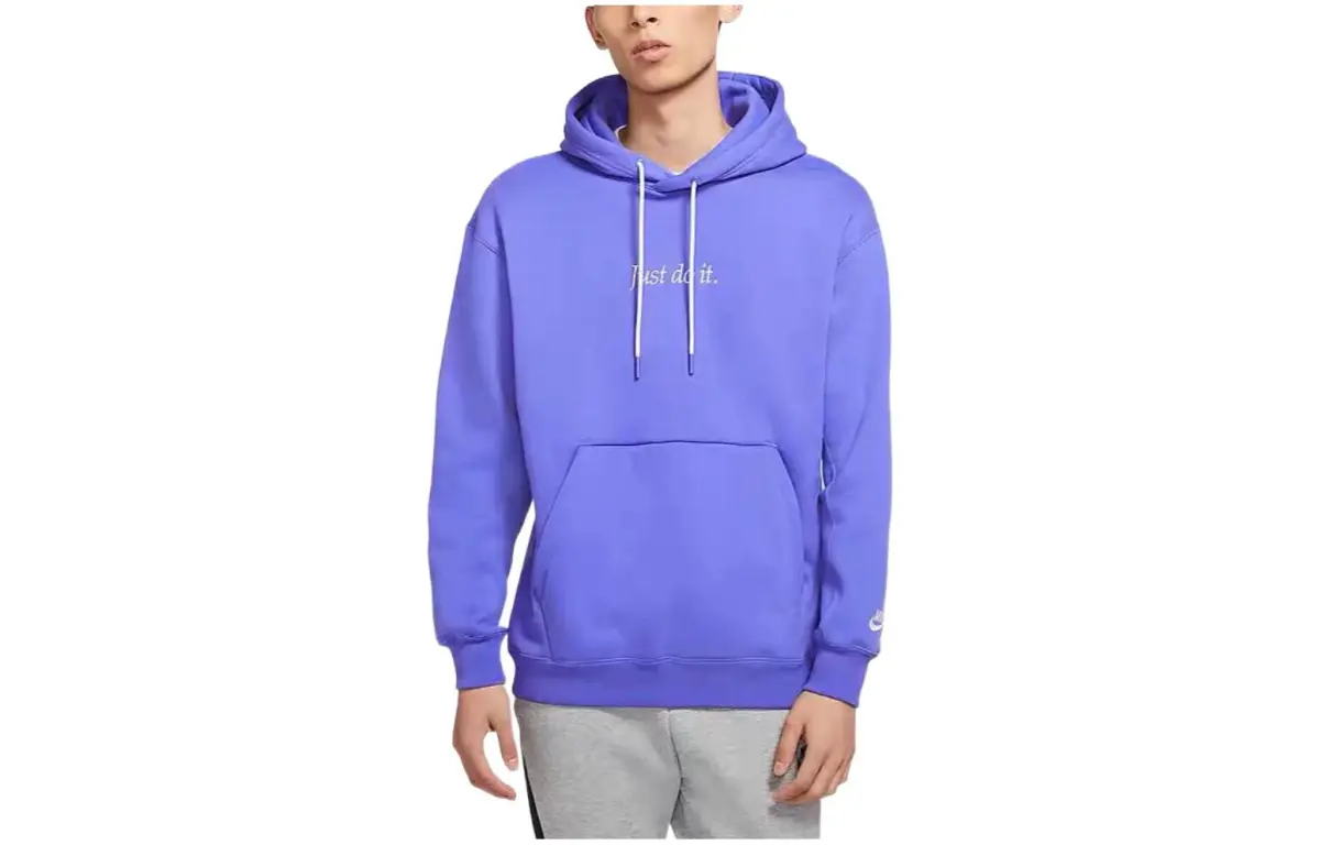 Nike Sweatshirts Men's Purple Hooded Moderate Regular
