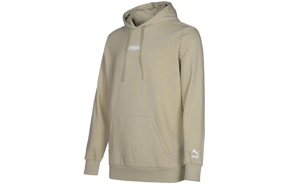 PUMA Sweatshirts Unisex Green Hooded Moderate Regular