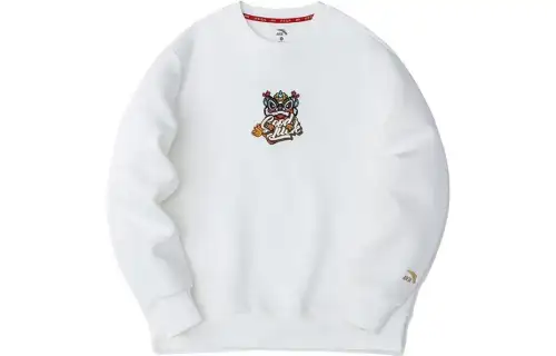 ANTA Life Collection Sweatshirts Unisex Papyrus White Crew Neck Moderate Regular