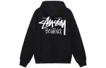 Stussy long-sleeve logo-detail hoodie