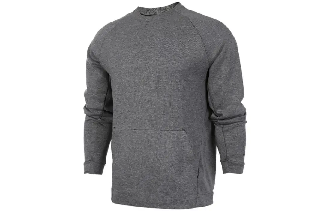 Nike Sweatshirts Men's Gray Crew Neck Moderate Regular