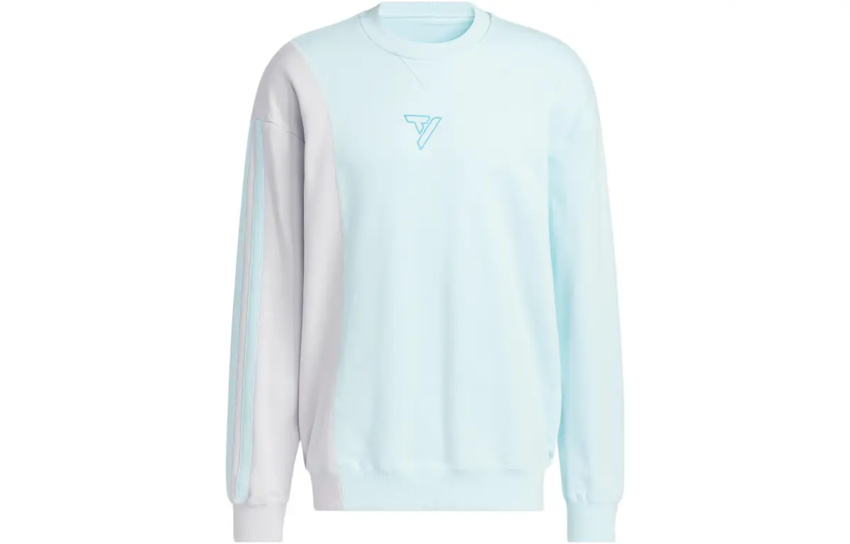 Adidas Sweatshirts Men's Blue Crew Neck Moderate Regular