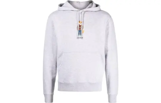 Maison Kitsuné Fox Printed Drawstring Hoodie