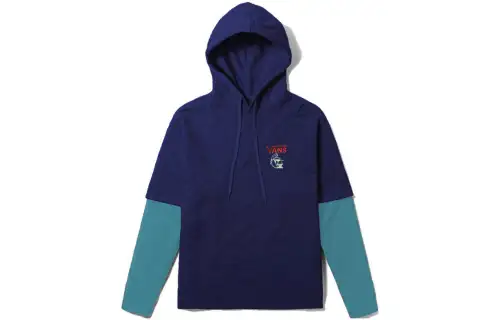 Vans Sweatshirts Unisex Blue Crew Neck Moderate Regular