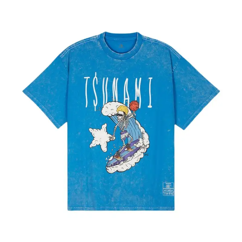 Converse Dustin O. Canalin Kelly Oubre Jr T Shirt Unisex Digital Blue