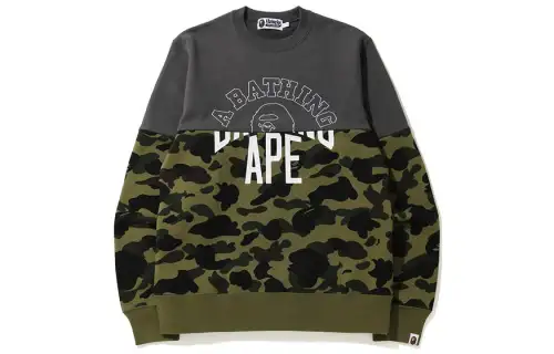 Bape 1St Camo Half Crewneck