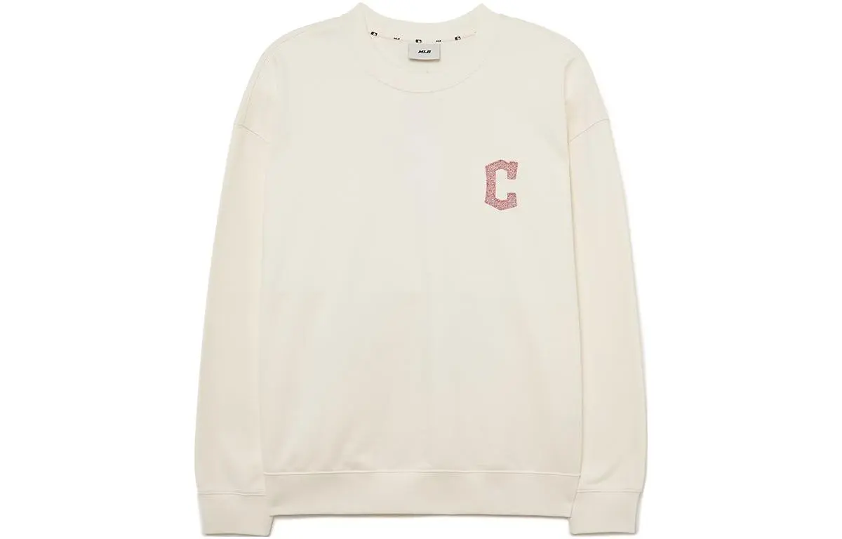 MLB Sweatshirts Unisex Cream Crew Neck Moderate