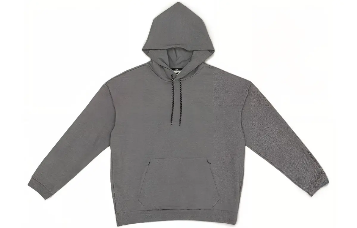 New Balance Sweatshirts Men's Gray Hooded Moderate Straight Fit