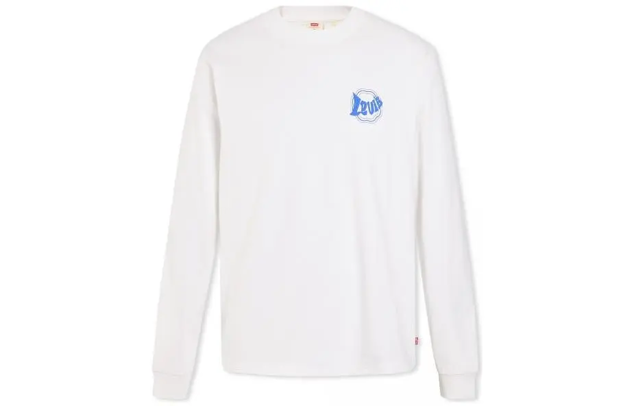 Levi's Sweatshirts Men's White Crew Neck Moderate Regular