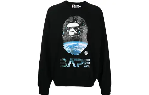 A BATHING APE Sweatshirts Men's Crew Neck Moderate Regular
