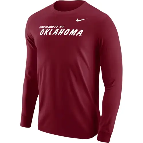 Jordan Oklahoma Men's Nike College Long Sleeve T Shirt