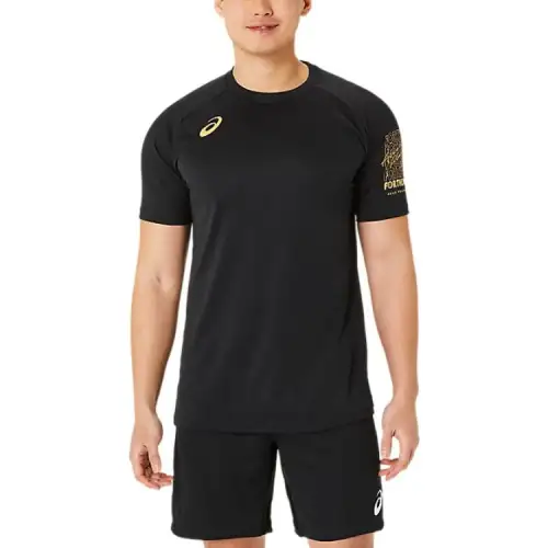 Asics T Shirt Unisex Black Gold