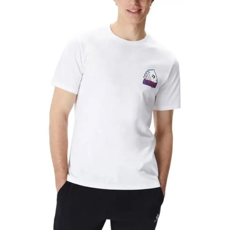 Converse CONS Card Skate T Shirt Men's White