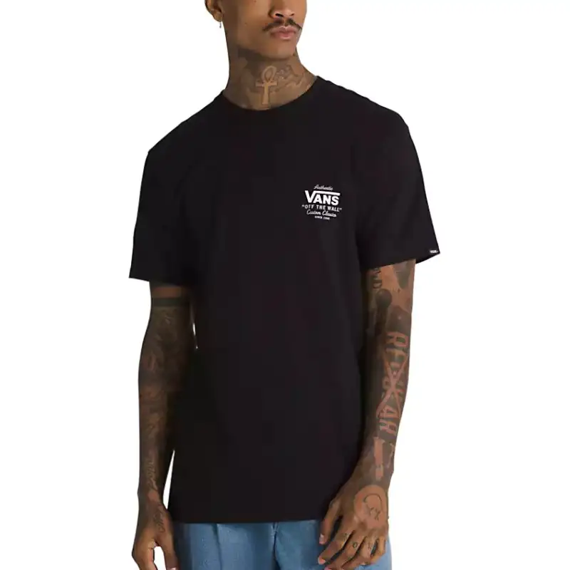 Vans Holder St Classic T Shirt Men's Black/Lavender Mist