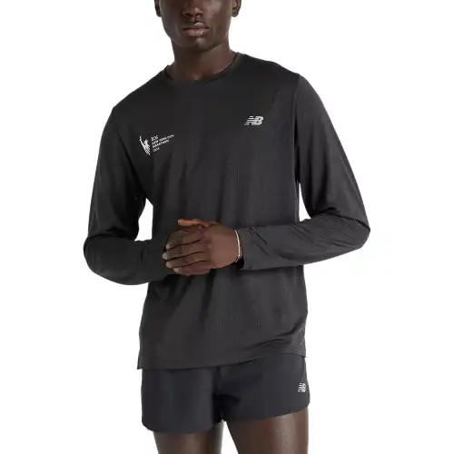 New Balance NYC Marathon AthleticsTCS T Shirt Men's Black