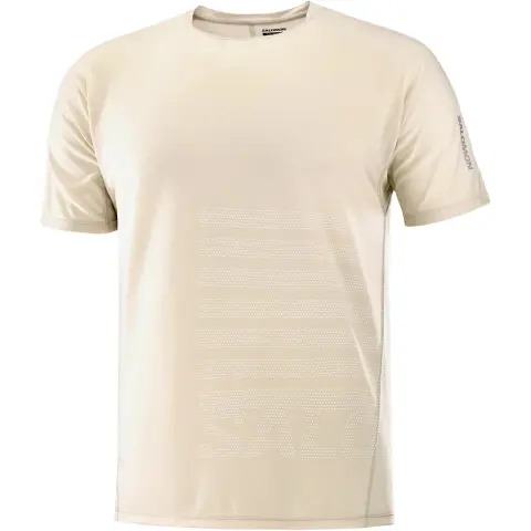 SALOMON SENSE AEROGRAPHIC Quick Dry T Shirts Men's Ecru