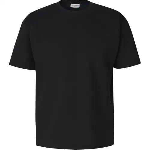 SAINT LAURENT Crewneck Short Sleeved T Shirt