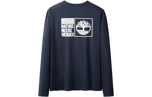 Timberland Sweatshirts Men's Blue Crew Neck Moderate Regular