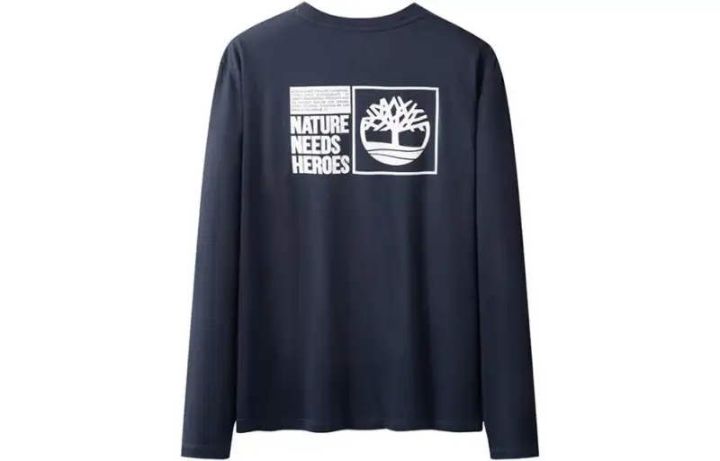 Timberland Sweatshirts Men's Blue Crew Neck Moderate Regular