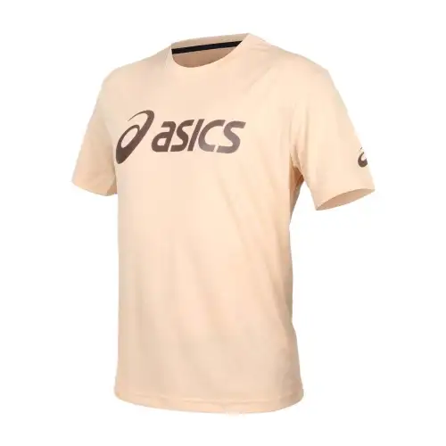 Asics T Shirt Unisex Cream Yellow Coffee