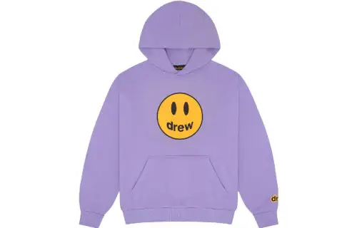 Drew house Sweatshirts Unisex Lavender Purple Hooded Moderate Regular