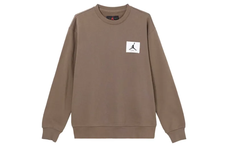 Jordan Sweatshirts Men's Light Umber Crew Neck Moderate Regular