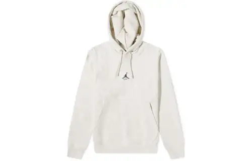 Jordan FLIGHT POPOVER Sweatshirts Men's White Hooded Moderate Regular