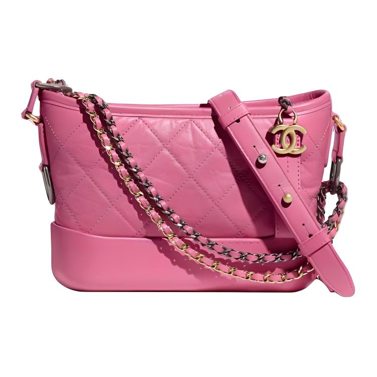 CHANEL Gabrielle Calfskin Hobo Bag, Handbag, Shoulder Bag, Crossbody Bag Medium Women's Pink