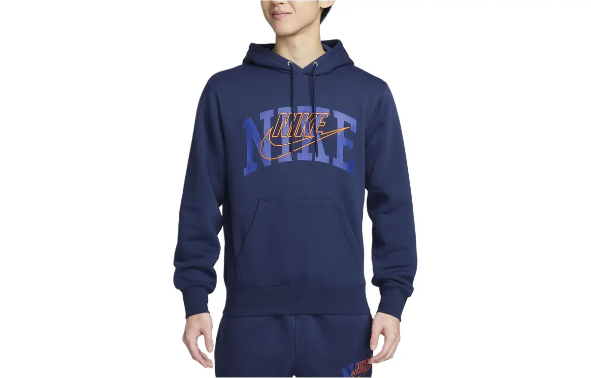 Nike Sweatshirts Men's Blue Hooded Moderate Regular