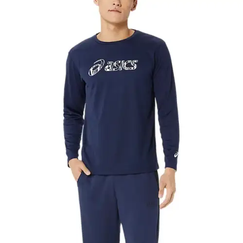 ASICS T Shirts Men's Midnight Crew Neck Moderate