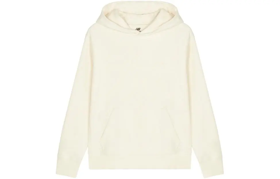 New Balance Sweatshirts Men's Ecru Hooded Moderate Regular