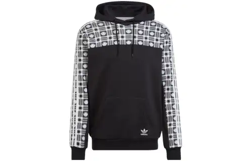 Adidas Originals Sweatshirts Men's Black Hooded Moderate Regular