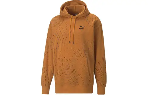 PUMA Sweatshirts Men's Orange Hooded Moderate Other