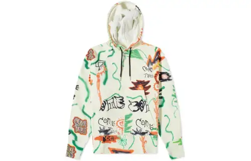 Converse Sweatshirts Men's White Hooded Moderate Regular