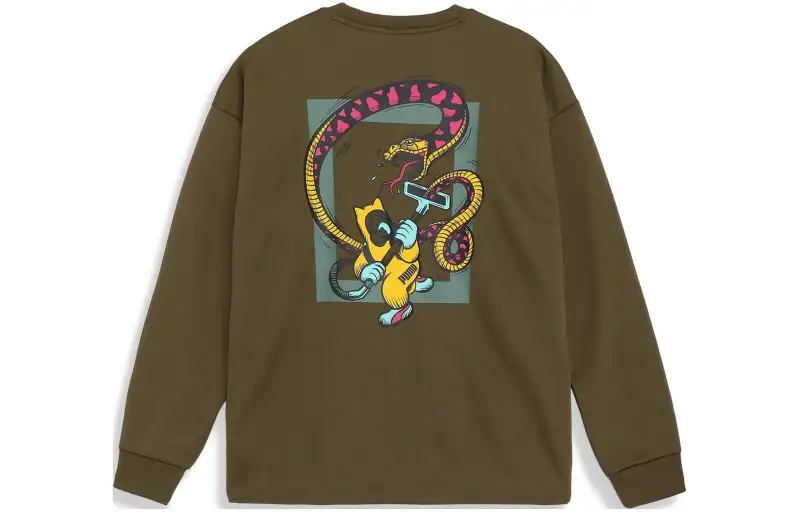 PUMA Sweatshirt Men's Olive Umber