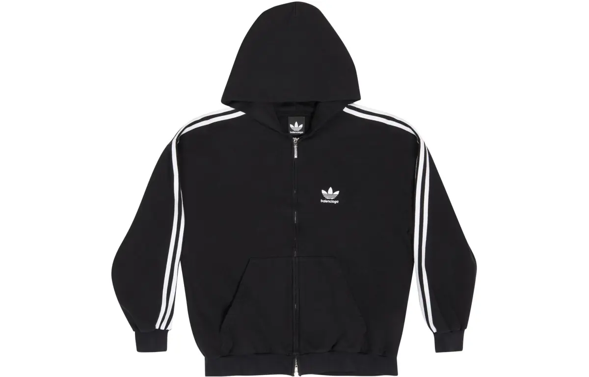 Balenciaga x Adidas Originals SS23 Sweatshirt Loose Fit Unisex Black