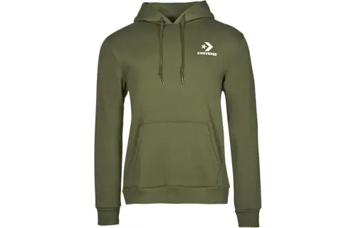 Converse Sweatshirts Men's Green Hooded Moderate Regular