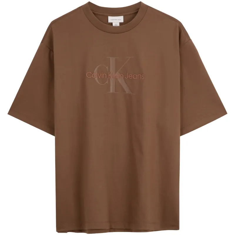 Calvin Klein T-Shirts Men's Crew Neck Moderate Straight Fit