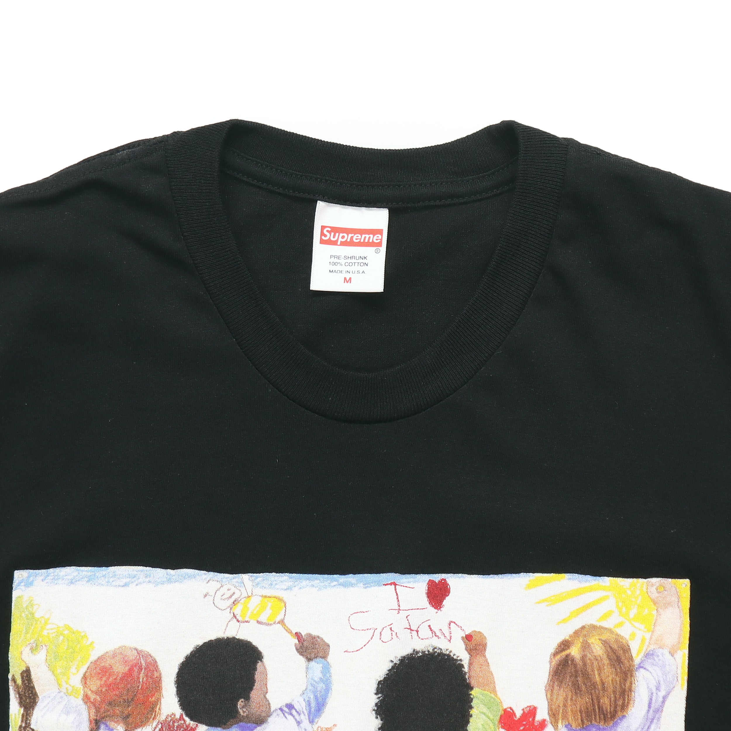 Футболка Supreme SS19 Kids Tee Back (черная) — фото 4