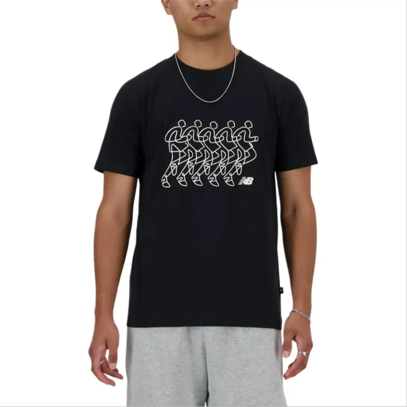 New Balance Sport Essentials T Shirt Men's Black