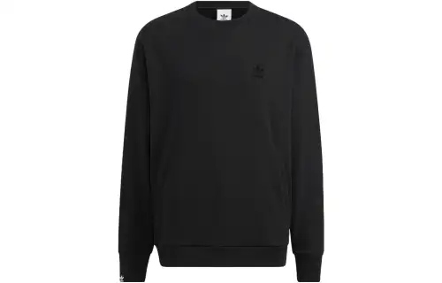 Adidas Originals Essential Sweatshirts Men's Black Crew Neck Moderate Other
