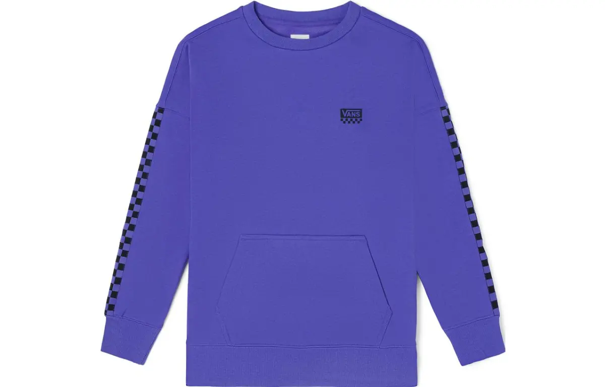 Vans Sweatshirts Unisex Purple Crew Neck Moderate
