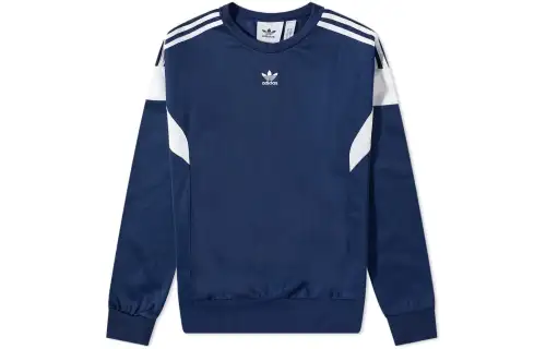 Adidas Originals Sweatshirts Men's Blue Crew Neck Moderate Regular