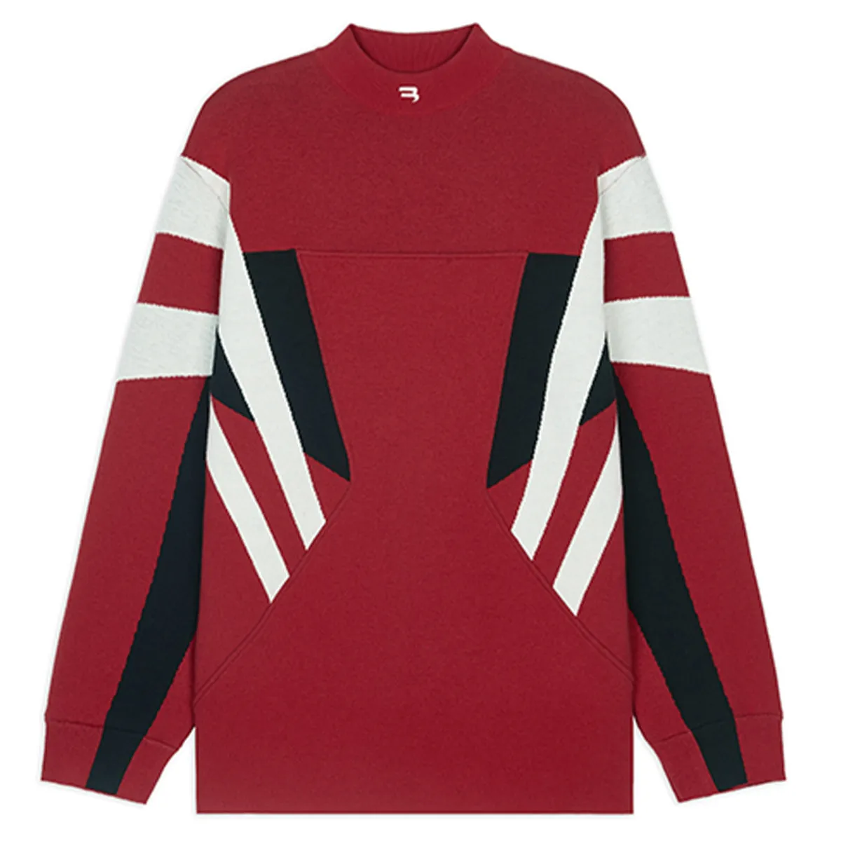 Balenciaga Sweatshirts Men's Red Crew Neck Moderate
