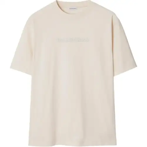 Burberry Logo Embroidered Crewneck T-Shirt